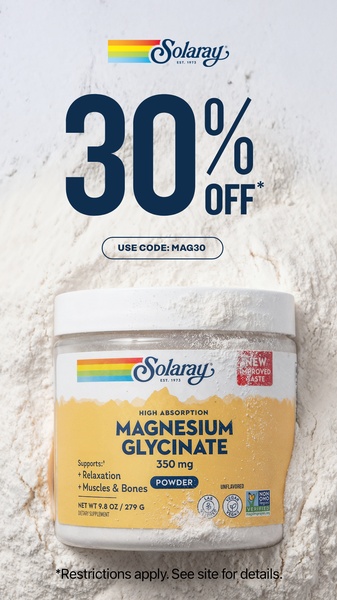 A high-conversion 9:16 vertical ad creative featuring a bold 30% off discount offer against a textured, clean background to highlight the product.